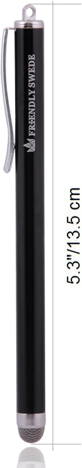 The Friendly Swede High Precision Stylus Pens for Touch Screens, 3pcs 5.5" Stylus Pen for iPad with Replaceable Thin-Tip, Incl. Replacement Tips, ...