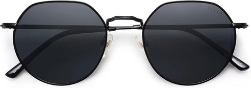 SOJOS Round Polygon Polarized Sunglasses for Women Men Retro Classic Vintage Shades SJ1157...