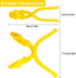 4 Pcs/Set Snowball Maker Clips, Dinosaur Shaped Snow Ball Maker Clips Clamps Outdoor Winter Play Snow Toys Plastic Sand Molds Clay Tools for Kids ...
