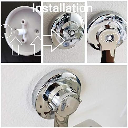 SIMPLELIFE Suction Cup, Mirror, Tile, Wall Mounted, Toothbrush Holder for Bathroom, Does NOT Fall Bathroom Organizer...