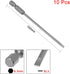 uxcell 10 Pcs 3mm Slotted Tip Magnetic Flat Head Screwdriver Bits, 1/4 Inch Hex Shank 4-inch Length S2 Power Tool...