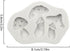 White Mushroom Silicone Mold Chocolate Candy Clay Mold For Diy Dessert Crystal Ice Mold Handmade Cupcake Decor Baking Tool Mushroom Silicone Mold,...