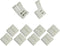 10 Pcs Strip to Strip Unwired Gapless Solderless Snap Down 2 Pin Single Color LED Light Strip Connector for 10mm Wide 5050 2835 5630 Single Color ...
