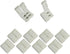 10 Pcs Strip to Strip Unwired Gapless Solderless Snap Down 2 Pin Single Color LED Light Strip Connector for 10mm Wide 5050 2835 5630 Single Color ...