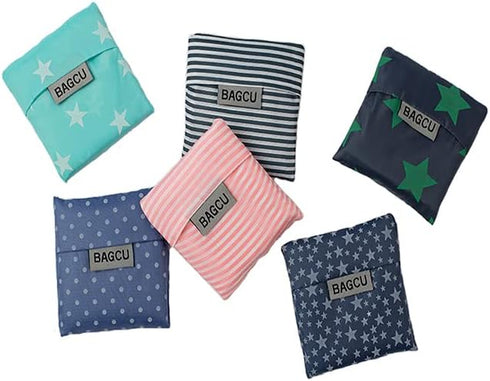 Cloth Tote Bags, Reusable, Foldable, Recycle for Shopping, Fits in Pocket, Eco Friendly for Groceries, Water Resistant, Lightweight, Strong & Dura...