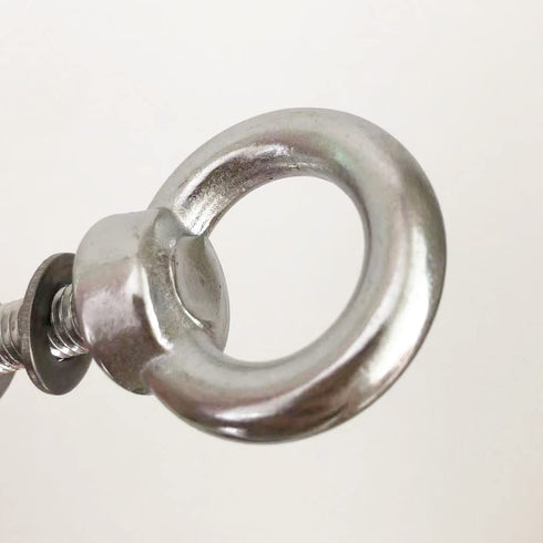 M8 Shoulder Eye Bolt, 4pack Stainless Steel Eye Bolts 5/16" Heavy Duty Screw Bolt Accessories Include Nuts and Washer(Thread Length 50mm)...