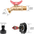 IBC Tote Adapter IBC Tote Fittings 275-330 Gallon Water Tank Adapter 2" Coarse Thread IBC Tote Valve & Lead-Free Brass Hose Faucet Valve and Garde...
