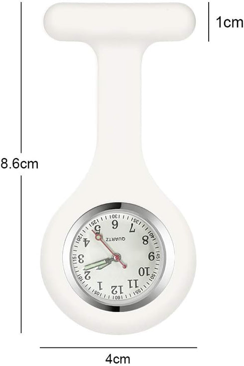Set of 3 Nurse Fob Watches, Silicone Doctor Pocket Lapel Clip On Watches Gift...