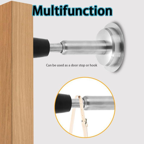 Door Stopper Spring Hydraulic Self Adhesive Door Stop Spring Door Stop Hydraulic Door Stop Bumper 3 Installation Methods Wall Protector 4.1 Inch H...