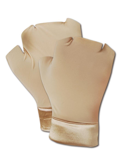 Occunomix MC450M Support Gloves, Fingerless, Nylon/Spandex Hand and Wrist, Medium, Beige (One Pair)...
