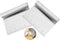 2 Pcs Stainless Steel Food Scraper and Chopper Large Griddle Spatula Kitchen Tool Gadget by ?Bench Scraper, Potato Vegetable Cake Cutting Tool wit...