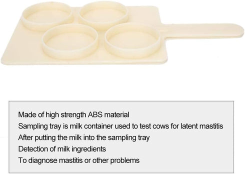 Milk Sampling Tray, HL-MP47B ABS Milk Collection Sampling Tray Cattle Farm Laboratory Mastitis Test Board for Animal Husbandry Supplies...