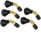 5Psc Tire Valve Stem Bent 45 Degree Angled for 50cc 150cc Scooter Motorcycle Moped Kids Kazuma Quad ATV lawnmower Tires Go Karts...