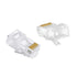 CableCreation Cat6 RJ45 Connectors, 10-Pack Cat6 RJ45 Ends, Ethernet Cable Crimp Connectors UTP Network Plug for Solid Wire and Standard Cable, Tr...