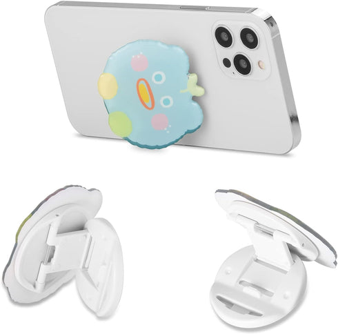 Cute Cartoon Smile Daisy Sun Flower Expandable Phone Grip Handle Smartphone Finger Holder Grip Bracket Support Adjustable Stand White...