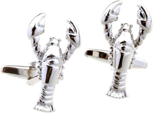 Lobster Maine Pair Cufflinks in a Presentation Gift Box & Polishing Cloth...