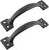 20 Pcs Black 5.5 Inch Barn Door Handles Vintage Gate Handles, Cabinet Handle Pulls Large Gate Pulls for Kitchen Cupboard Furniture Drawer Cabinet ...
