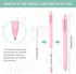 AUAUY Retractable Gel Pens, 15PCS Cute Retractable Quick Dry Gel Ink Pen, Cute Pens 0.5mm Medium Point Black Ink Quick Drying for Writing Drawing ...