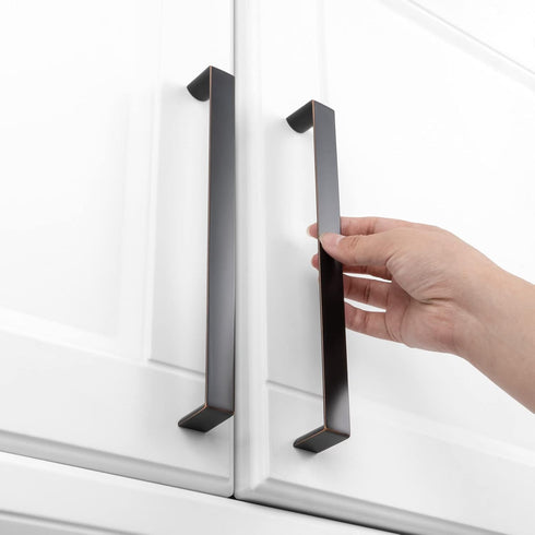 KOOFIZO Wide Cabinet Handle - Oil Rubbed Bronze Furniture Pull, 8-4/5 Inch Screw Spacing, 1-Piece for Kitchen Cupboard Door, Bedroom Dresser Drawe...