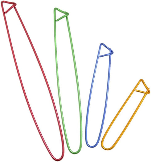 BronaGrand 8pcs Colorful Aluminum Yarn Stitch Holder Crochet Hooks Knitting Needle Stitch Holders...