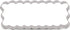 LILIAO Scalloped Edge Rectangle Cookie Cutter, 4.7 x 1.9 inch, Stainless Steel...