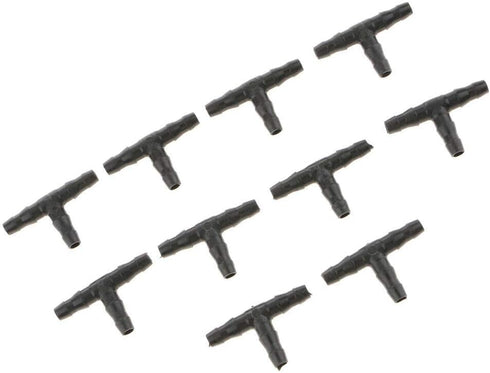 10PCS Micro Drip Irrigation System Dripper Tee Pipe Barb Hose Watering Garden...
