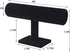 Julysky T bar Bracelet Holder,Bracelet Display Stand For Selling,Jewelry Organizer Watch Rack For Show (ALL Black, 1 Tier)...