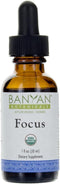 Banyan Botanicals Focus Liquid Extract – Organic Focus Supplement – Liquid Extract in Non-Alcoholic Glycerin – Nootropic Herbs for Fast-Acting Sup...