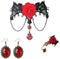 YANCHUN Bat Necklace for Women Thin Black Velvet Gothic Collar Choker Witch Choker Necklace Halloween Cosplay Goth Accessory...