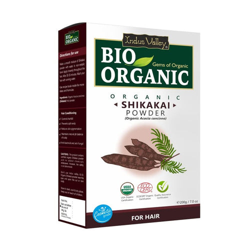 INDUS VALLEY Bio Organic Organic Shikakai Powder for Hair Care - 200g...