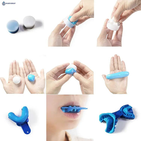 VPS Putty Regular Set - 168 gm Base/Catalyst - for Making Custom Trays, Mouth Guards, Whitening Trays, Ear Molds, Orthodontic Molds, Kit Includes ...