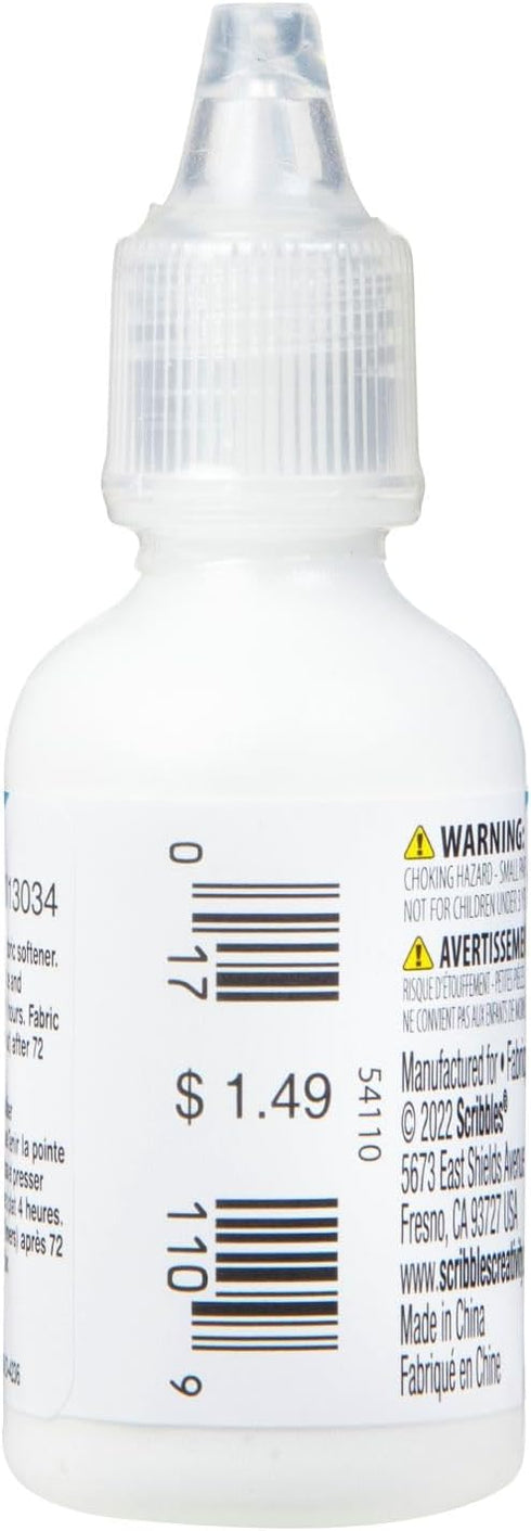 Scribbles 13903 3D Fabric Paint Shiny,White...