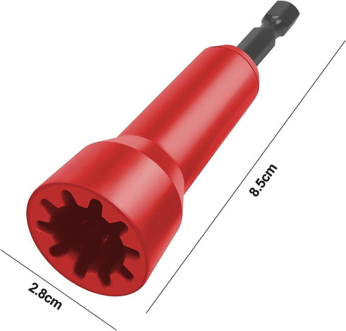 Red Wire Twister, Efficient Usability Twisting Tool, Lightweight Portable Drill Wire Stripper Twisting Wire Connector for Home Wire Strippers Hand...