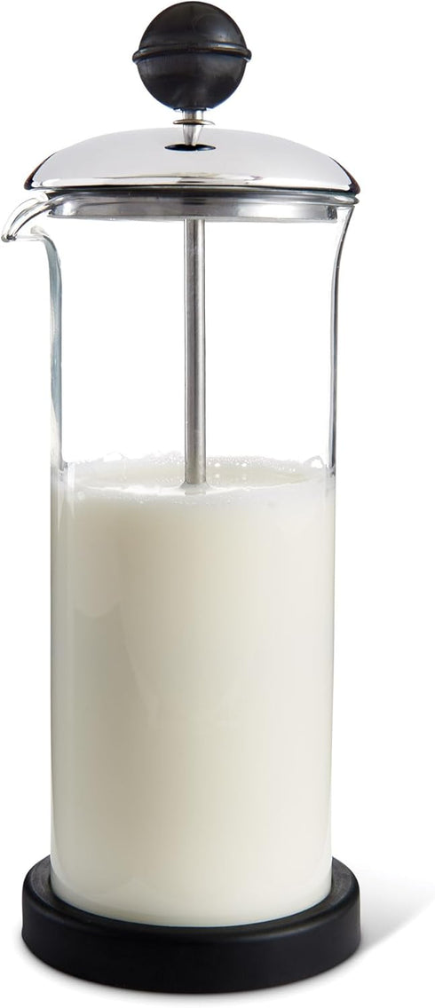 Fino Milk Frother, Tempered Glass, Non-Skid Base, 16-Ounce Capacity...