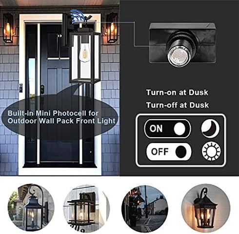 Dusk to Dawn Sensor Photoelectric Switch Wire-in photocell Sensor Post Eye Light Control IP65 Waterproof Photocell for Outdoor Lights...