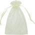 HRX Package Organza Bags 4x6 inch 100pcs, Mesh Jewelry Pouches Candy Drawstring Gift Bags Small Sachet for Christmas Wedding Giveaways (pastel yel...