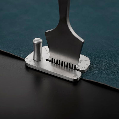 Leather Sewing Aid Tool, Constructed from Durable Stainless Steel, Serves as a Guide for Precise Punching, Equivalent to a Diamond Lace Chisel or ...