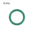 uxcell Fluorine Rubber O-Rings, 24mm OD 19.2mm ID 2.4mm Width FKM Seal Gasket for Machinery Plumbing, Green, Pack of 10...