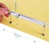 Standard 2-Piece Paper Fasteners, 2 Inch Capacity, 2.75 Inch Centers, 100 Sets/Box, Tin plated...