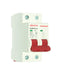 DC Miniature Circuit Breaker 6A 500V 2 Pole, DIN Rail Mount DC Circuit Breaker for Battery and Solar System, Red...