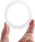 8 PCS Replacement Spare Food Grade Silicone (Better Than Rubber) Gasket Seal Ring For Aluminium Stovetop Coffee Maker Pots Bialetti Moka Express D...