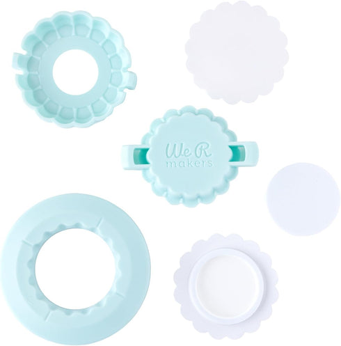 We R Memory Keepers Button Press Puffy Sticker and Shaker Shape Kit, Fastners Buttons Arts Crafts Sewing Notion Paper Supplies Scrapbooking Stampi...