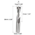 uxcell Brad Point Drill Bits for Wood 10mm x 68mm Right Turning Carbide for Woodworking Carpentry Drilling Tool...
