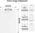 Extra Large 11x17 Clipboards, Pink Plastic Drawing Boards with Low Profile Clip Horizontal Clip Board,Vertical Layout. Clipboard for Drawing, Sket...