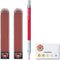 Uni Mechanical Pencil, Field, 2.0mm, Red Lead (M207001P.15) + 2 Replacement wick field set(red) and amazdone Sticky Notes...