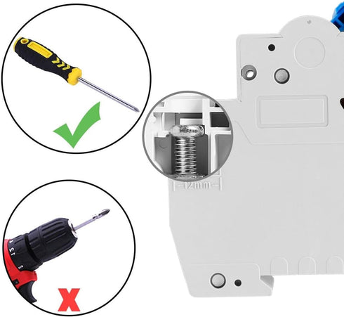 Miniature Circuit Breaker HSB6C, 16Amp Current, 2 Pole, Type C, 6kA Breaking Capacity, DIN Rail Mounting...