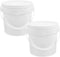 2pcs for Container Heavy Bucket All Toys Portable Household Pets Barrel Tub Kitchen Food Bucke Duty with Treasure Grade Lid Storage Buckets Cream ...