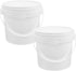 2pcs for Container Heavy Bucket All Toys Portable Household Pets Barrel Tub Kitchen Food Bucke Duty with Treasure Grade Lid Storage Buckets Cream ...