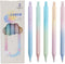 Gel Pens, 5Pcs Pens 0.5mm Fine Point Smooth Writing Pen, Quick Dry Black Ink Pens for Journaling Note Taking, Cute Office School Supplies Gifts fo...