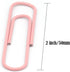 Paper Clip, Large Paper Clips, Jumbo, 50mm, 2 inches, Smooth, 100 Pcs/Box (Light Pink)...